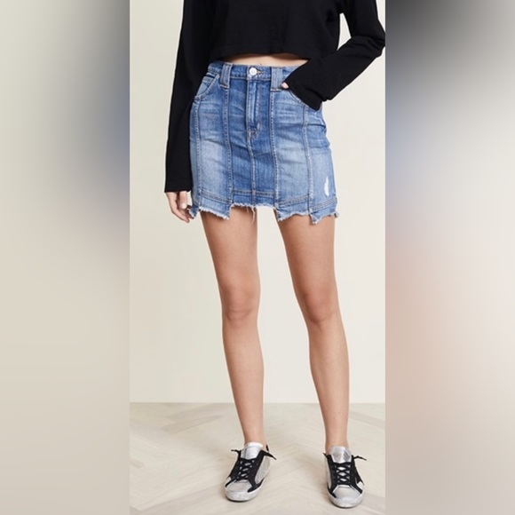 Hudson Jeans Weekender Step Hem Skirt - Picture 1 of 8